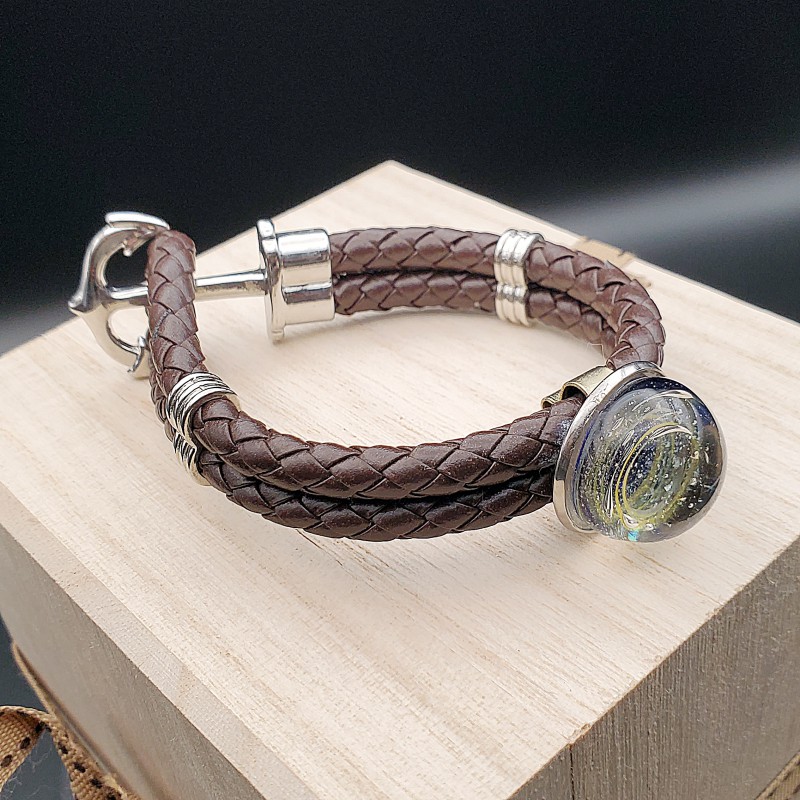 毛髮琉璃皮手帶